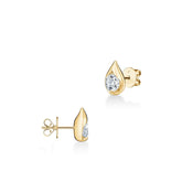 LU Droplet Diamond Stud Earrings - Dracakis Jewellers